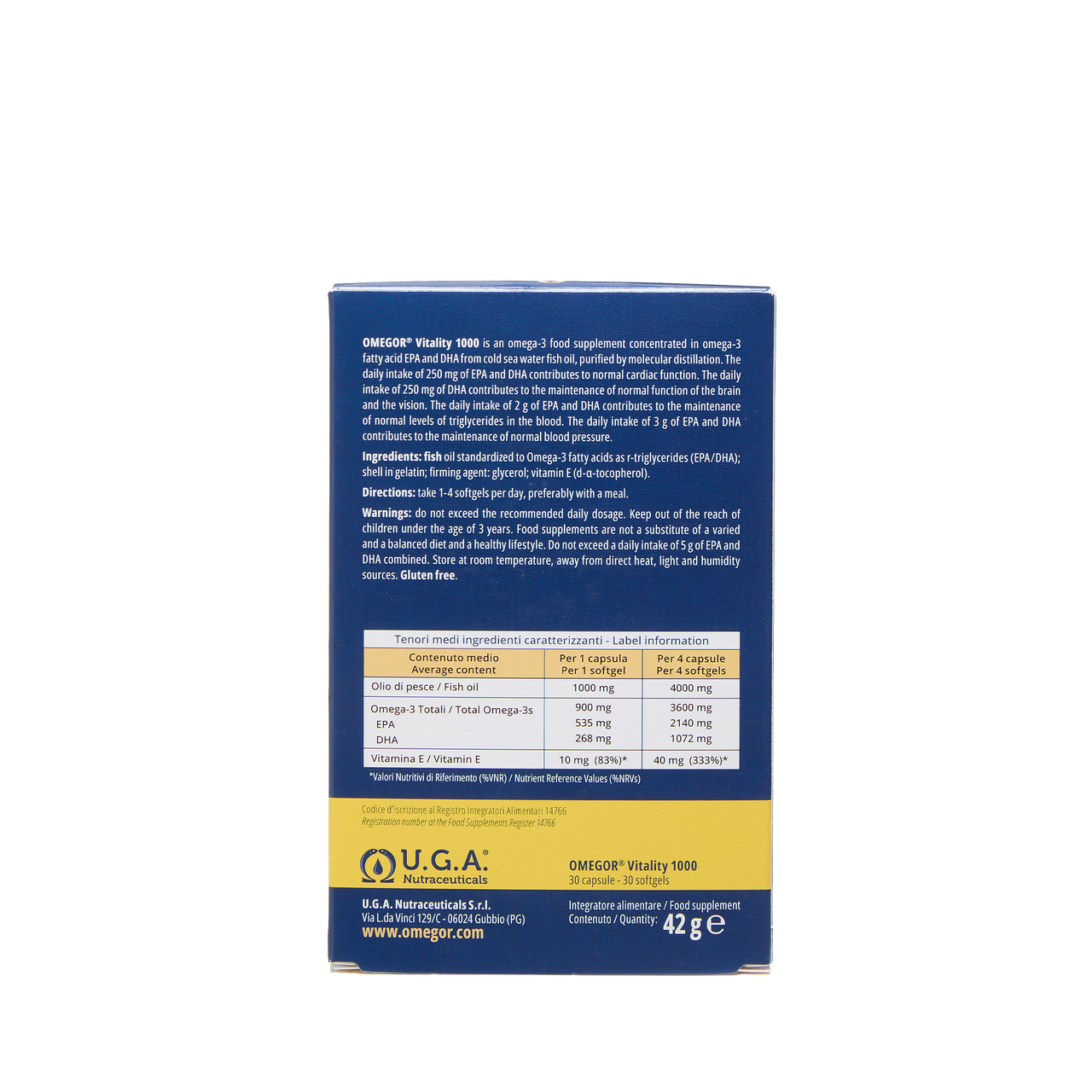 OMEGOR Vitality 1000 - 30 capsule